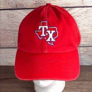 Pre Owned Red Texas Rangers Embroidered Baseball Cap